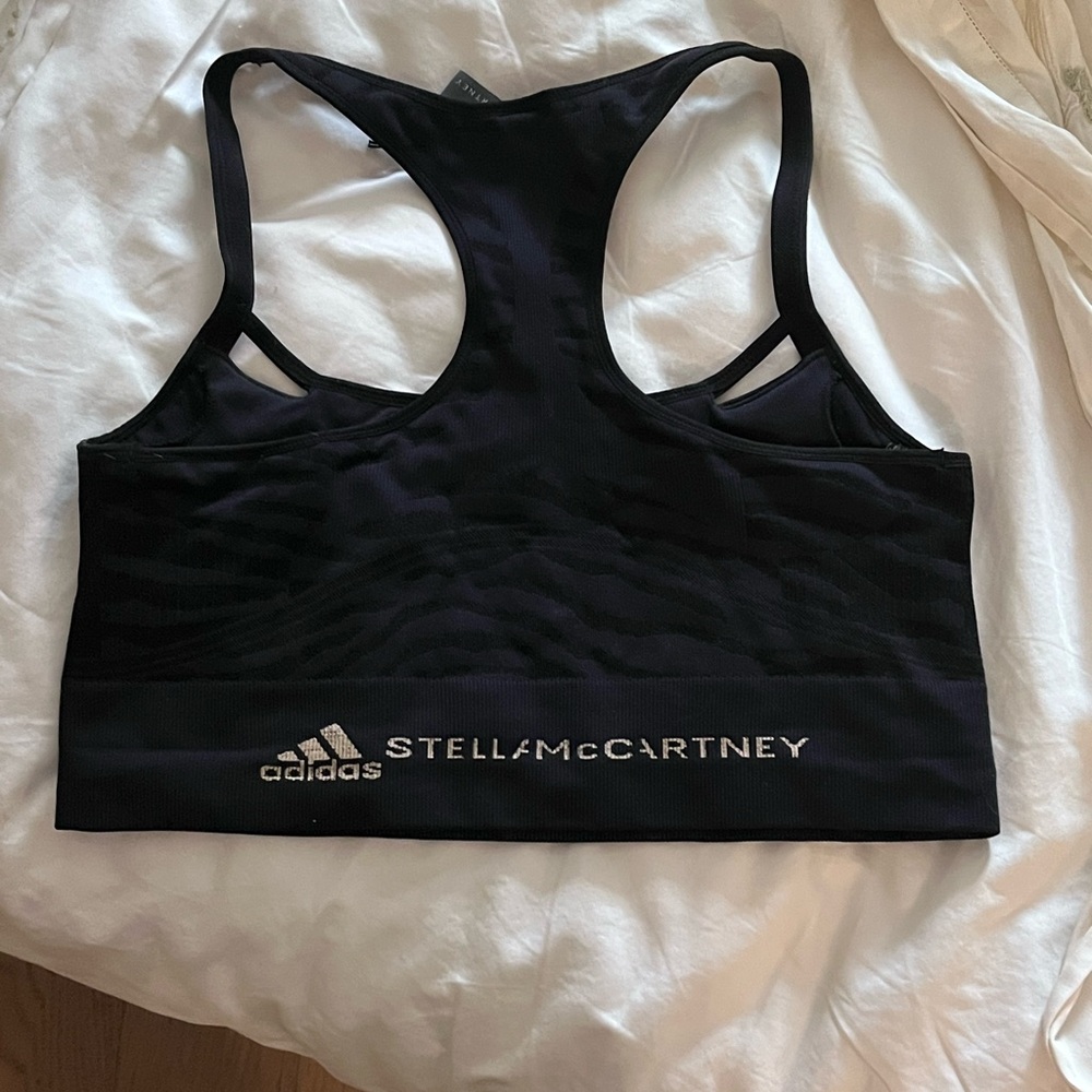 Adidas Black Sports Bra Moisture-Wicking Racerback